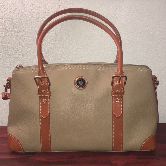 Dooney & Bourke Large Domed Satchel in taupe